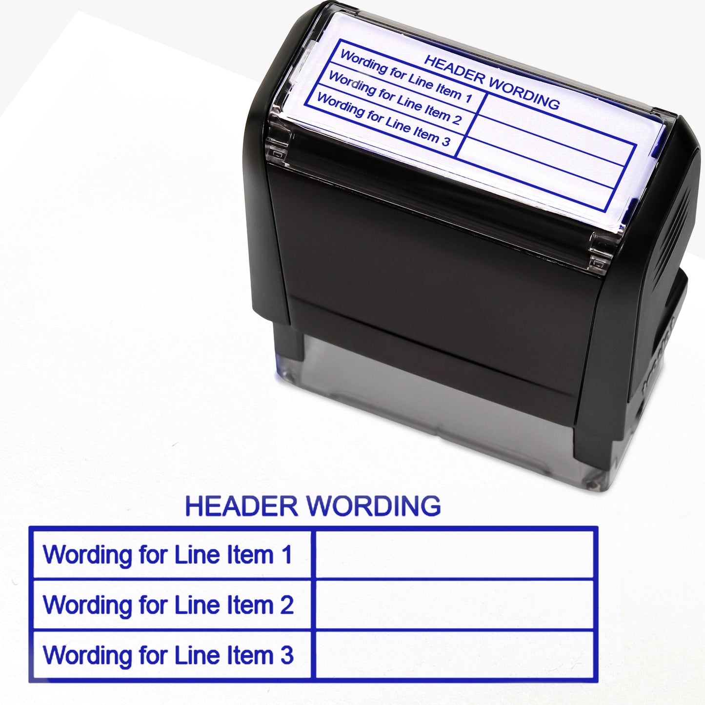 Personalised Table Stamper - 59 x 21mm