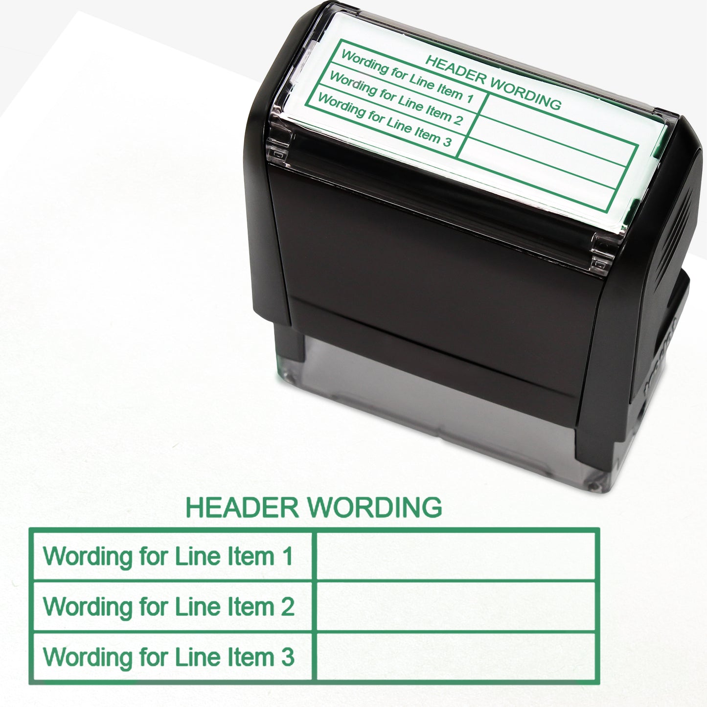 Personalised Table Stamper - 59 x 21mm
