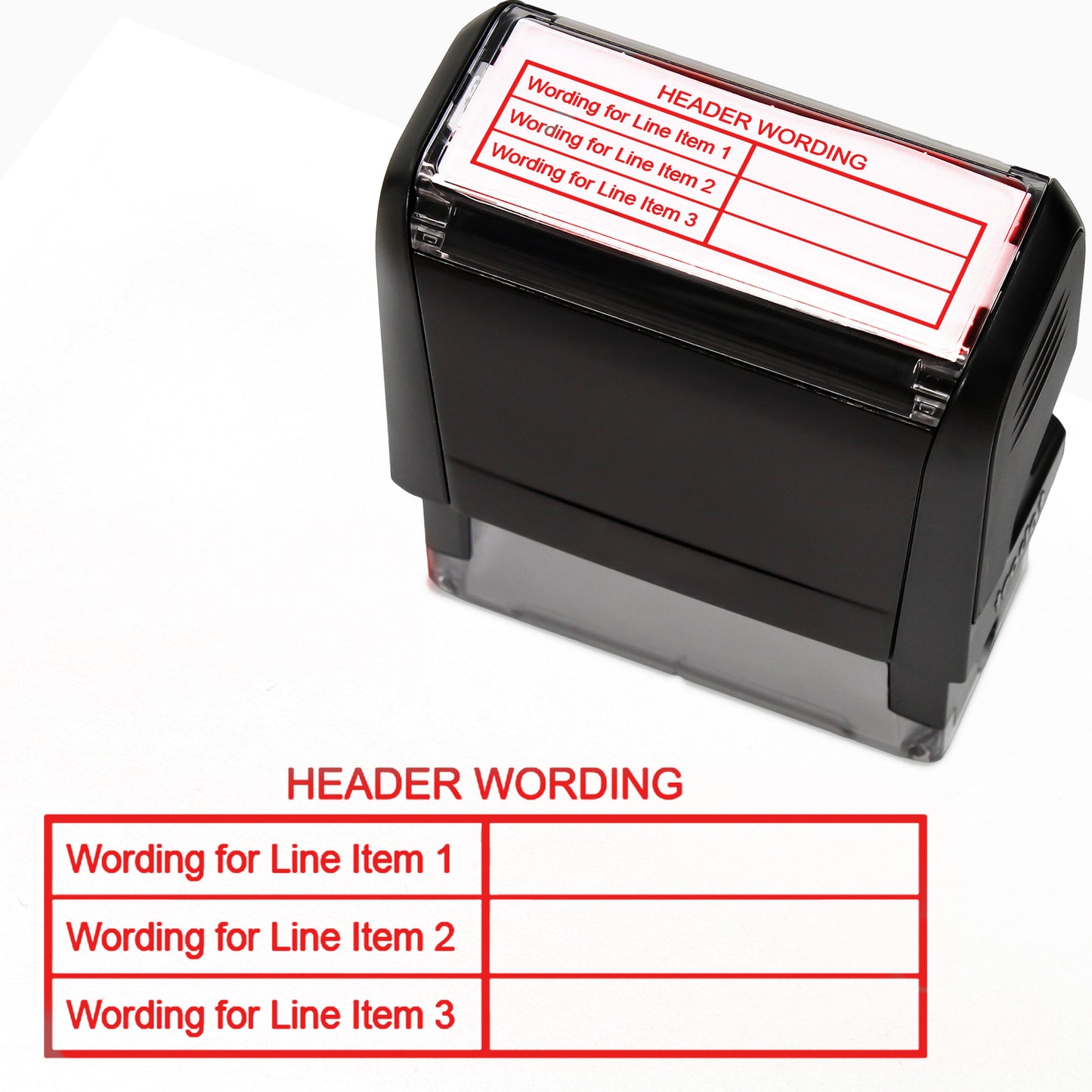 Personalised Table Stamper - 59 x 21mm