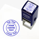 Personalised Circle Wording Stamper - 25mm