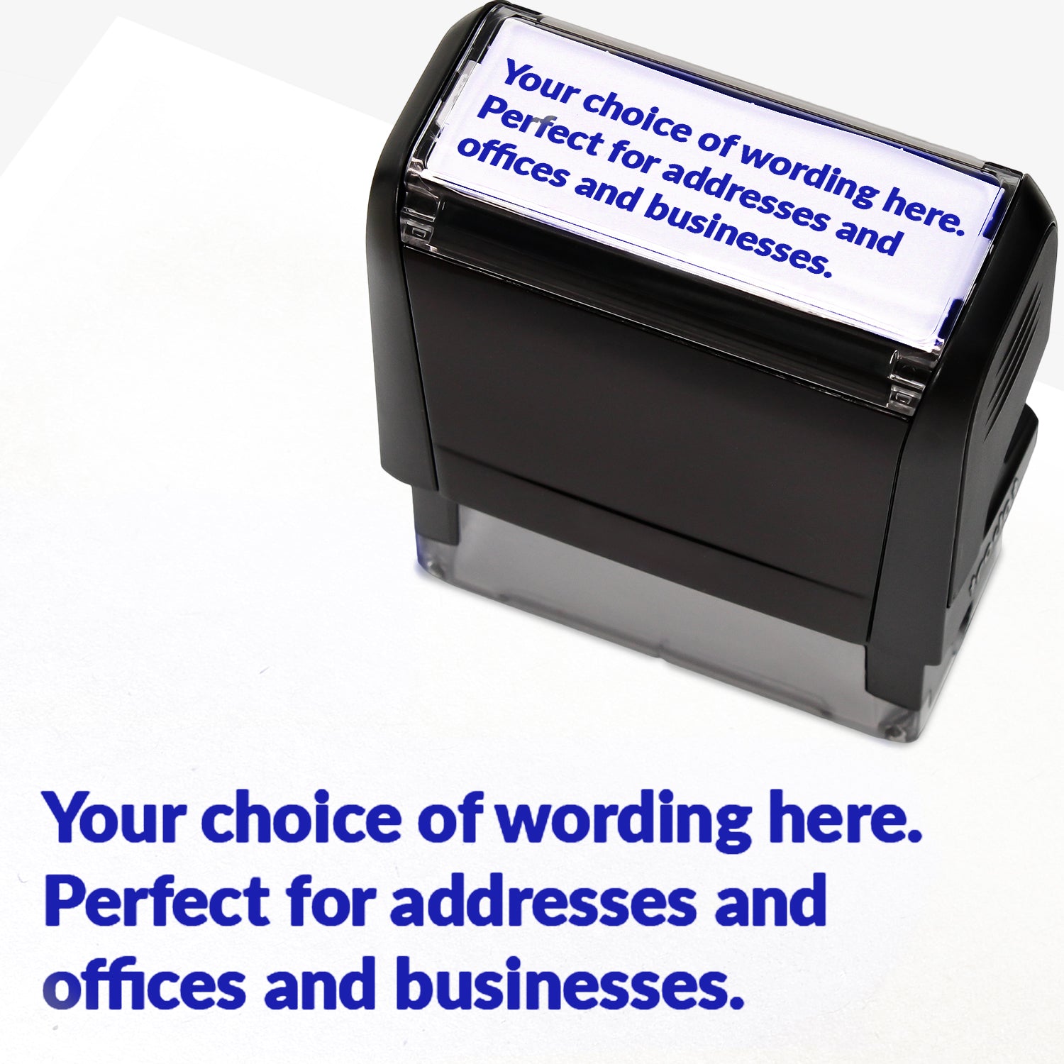 Stamper Sample Personalised Stamper | Colour Choice | 59mm x 21mm | Pre-inked