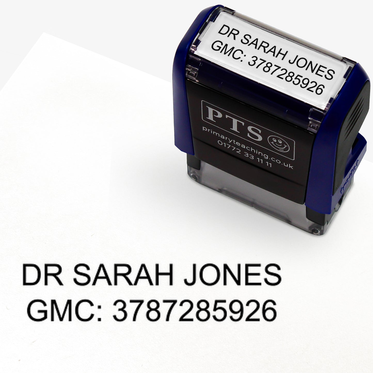 Personalised Healthcare Professional Stamper - 38 x 14mm