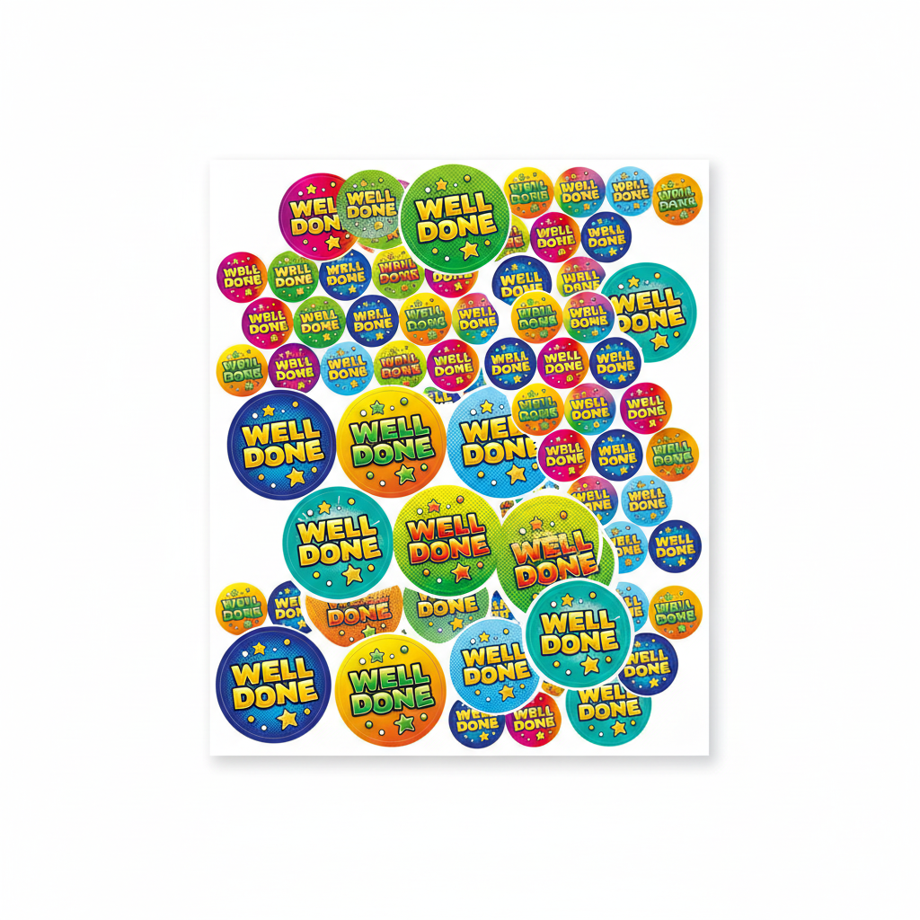 Well Done Sticker Sheet - Alt View