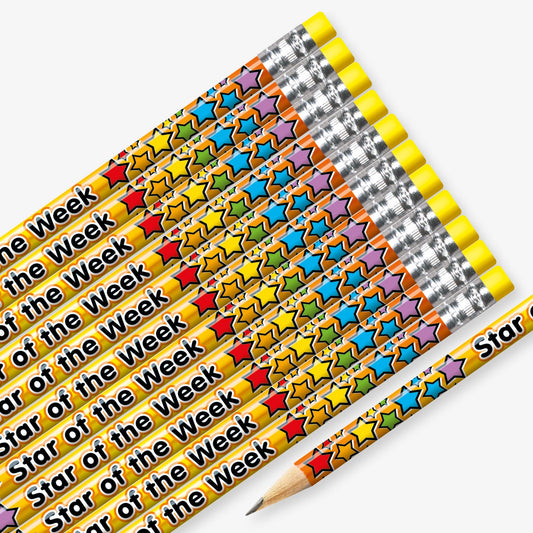 12 Star of the Week Pencils - Orange