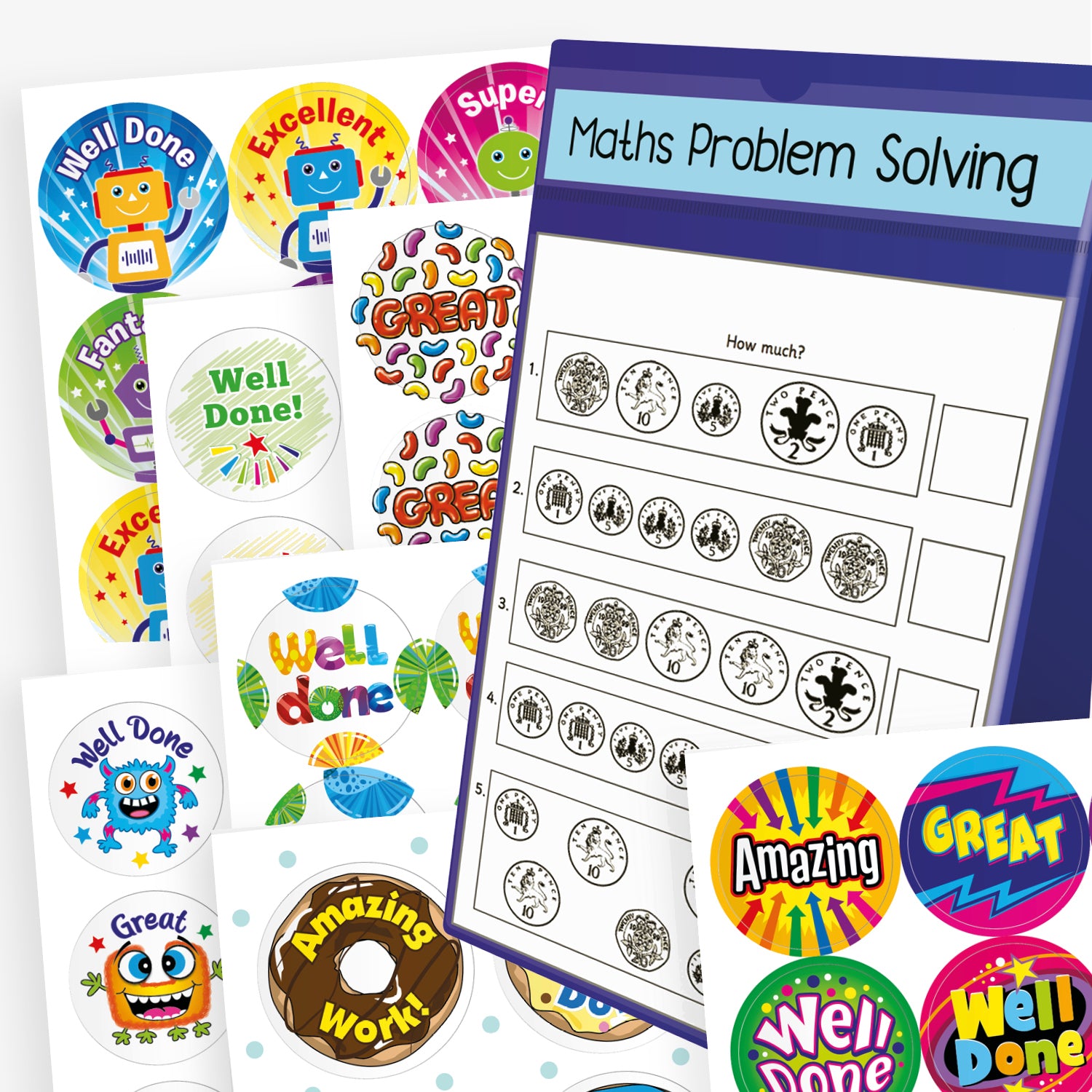 A4 Worksheet Holder | 200 Scented Stickers | Special Offer