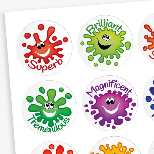 Jellybean Scented Splash Stickers - 32mm