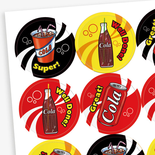 Cola Scented Reward Stickers - 32mm