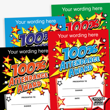 20 Design Your Own Attendance Award Certificates - A5