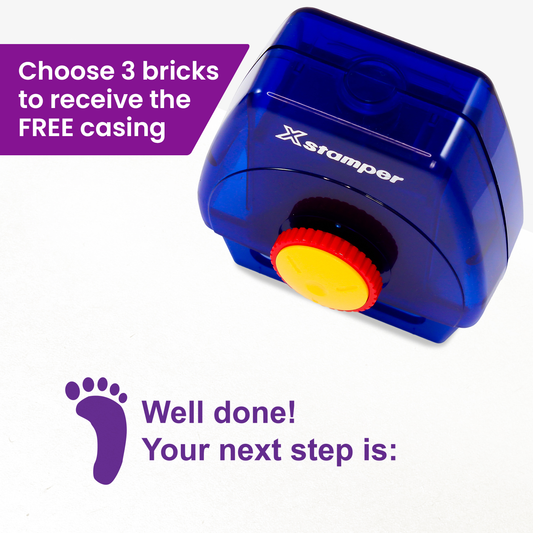 Well Done! Your Next Step Is: Twist N Stamp Brick - Purple