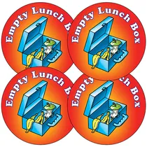 Empty Lunchbox Stickers (35 Stickers - 37mm)