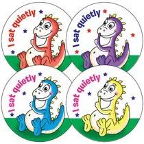 I Sat Quietly Stickers (35 Stickers - 37mm)