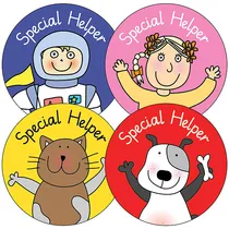 Pedagogs Special Helper Stickers (35 Stickers - 37mm)