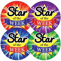 Star of the Week Stickers (35 Stickers - 37mm)