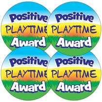 Positive Playtime Award Stickers (35 Stickers - 37mm)