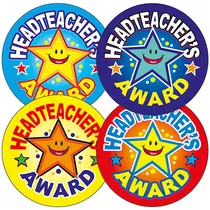Headteacher's Award Stickers (37 Stickers - 37mm)