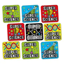 Metallic Super Science Stickers (140 Stickers - 16mm)