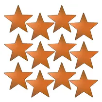 Metallic Bronze Star Stickers (140 Stickers - 20mm) 