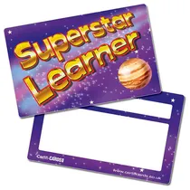 Superstar Learner Space CertifiCARDS (10 Cards - 86mm x 54mm)