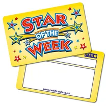 Star of the Week CertifiCARDS (10 Wallet Sized Cards)