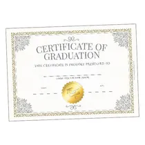 Certificate of Graduation for Leavers (A5 x 20)