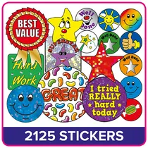 Mini Stickers Value Pack (2125 Stickers)