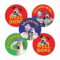 Wallace & Gromit Stickers (25mm, Multicoloured x 30)