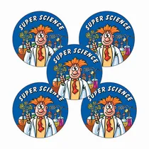 Super Science Stickers (30 Stickers - 25mm)