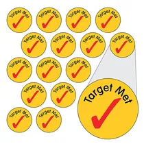 Tick Stickers - Target Met (196 Stickers - 10mm) OUT OF STOCK - DUE BACK IN JUNE