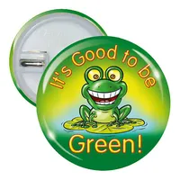 Good to be Green Button Badges (10 Badges - 37mm)