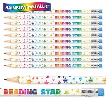 Reading Star Metallic Pencils (Pack of 12)