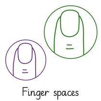Pedagogs Marking Stamper - Finger Spaces (20mm)