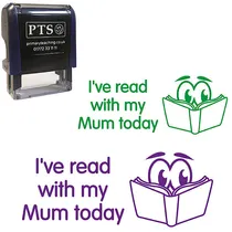 "I've read with my Mum today" Stamper (38mm x 15mm)
