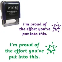 'I'm Proud of the Effort You've Put into This' Stamper (38mm x 14mm)
