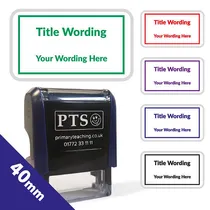 Personalised Text Box Stamper (46mm x 16mm)