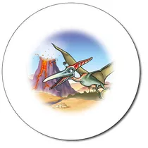 Personalised Pterodactyl Stickers (35 per sheet - 37mm)