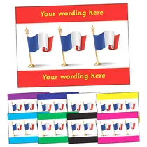 Personalised French Flag Postcard (A6)