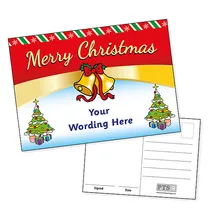 Personalised Merry Christmas Postcard (A6)