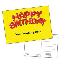 Personalised Happy Birthday Postcard (A6)