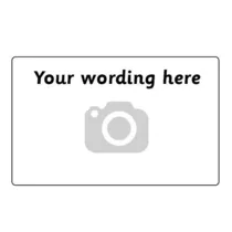 Upload your own image Sticker (32 per sheet - 46mm x 30mm)
