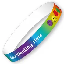 Personalised Wristbands - Smiles (5 Wristbands - 15mm x 250mm)