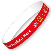 Personalised Wristbands - Star of the Week (5 per pack - 15mm x 250mm)