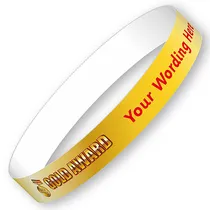 Personalised Gold Award Wristbands (5 per pack)