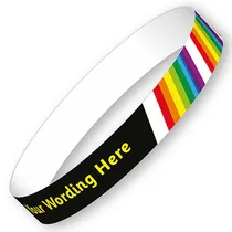 Personalised Wristbands - Rainbow (5 Wristbands - 15mm x 250mm)
