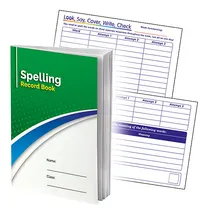 Spelling Book - Look Cover Write Check Record (A5 - 56 Pages)