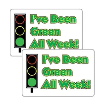 I've Been Green All Week Stickers (32 per sheet - 46mm x 30mm)