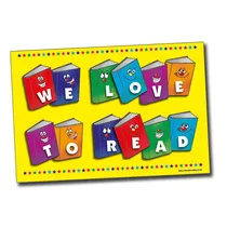 We Love to Read Poster (A2 - 620mm x 420mm)