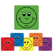 Smiles x 140 Reward Stickers (16mm - Available in 6 colours)