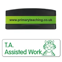 T.A. Assisted Work Stakz Stamper - Green Ink (44mm x 13mm)