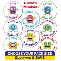 Growth Mindset Stickers (25mm)