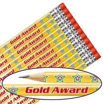 Gold Award Metallic Pencils (12 Pencils) Brainwaves